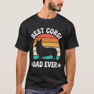 Beste Corgi Vader Ooit Retro Hond T-shirt