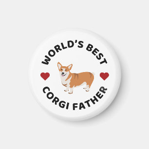 Beste Corgi Vader Ter Wereld - Trotse Hond Vader C Magneet