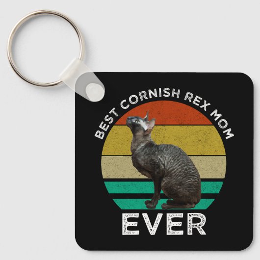 Beste Cornish Rex Moeder Ooit Sleutelhanger (Voorkant)