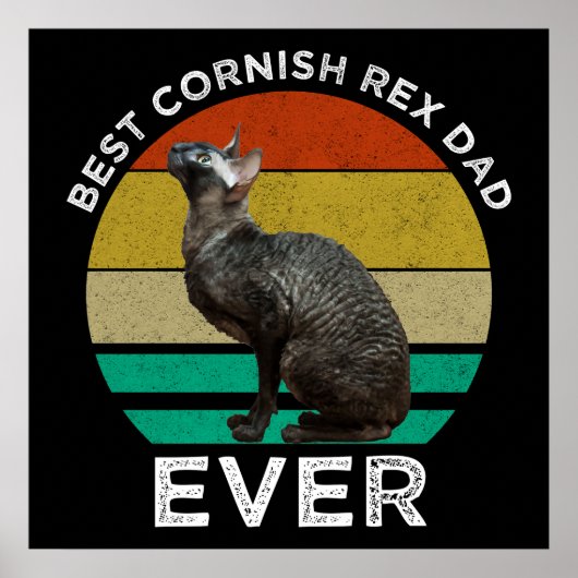 Beste Cornish Rex vader ooit Poster (Voorkant)