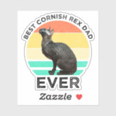 Beste Cornish Rex Vader Ooit Sticker (Vel)