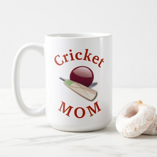 Beste 'cricket MOM' ooit! Moederdag Koffiemok (Met donut)