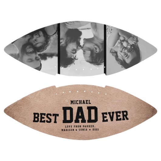 BESTE DAD EVER Moderne Cool Rustic American Football (Panelen)