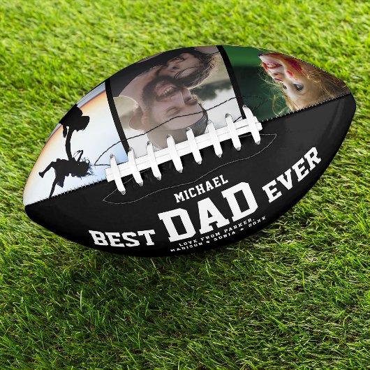 BESTE DAD EVER Moderne kleuren kleurenfotocollage American Football
