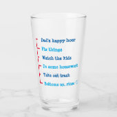 Beste Dad Glass, beste cadeau voor Vaderdag Glas (Achterkant)