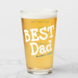 Beste Dad Glass, beste cadeau voor Vaderdag Glas