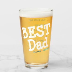 Beste Dad Glass, beste cadeau voor Vaderdag Glas