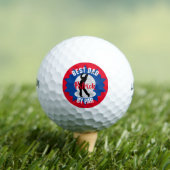 Beste Dad Golfer Pun gepersonaliseerd Golfballen (Insitu Shirt)