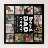 Beste DAD ooit 12 fotocollage Legpuzzel (Horizontaal)