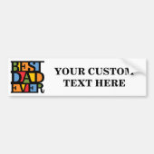 BESTE DAD OOIT aangepaste bumpersticker (Voorkant)