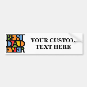 BESTE DAD OOIT aangepaste bumpersticker