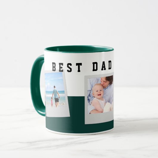 BESTE DAD OOIT Aangepaste foto's Koppen Papa-cadea (Voorkant links)