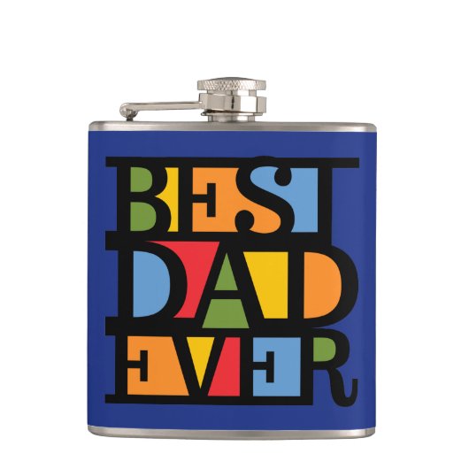 BESTE DAD OOIT aangepaste kolf Heupfles (Voorkant)