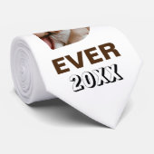 Beste DAD ooit Dad Letters 3 Foto's Collage Stropdas (Opgerold)