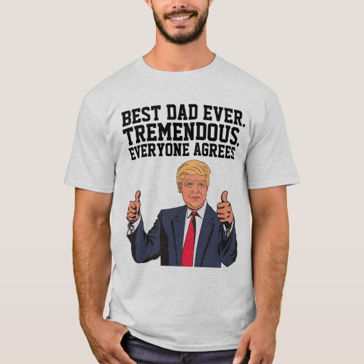 BESTE DAD OOIT DONALD TRUMP T-SHIRTS (Voorkant)