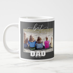 Beste DAD ooit Kinder Foto Vaderdag  Extra Grote Beker