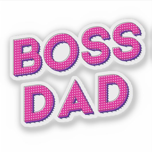Beste DAD ooit Sticker (Voorkant)