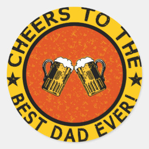 BESTE DAD OOIT-stickers Ronde Sticker