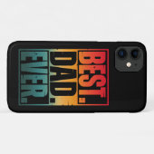 BESTE DAD OOIT TYPOGRAFIE Case-Mate iPhone CASE (Achterkant (horizontaal))