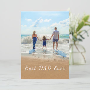 Beste DAD ooit Vaderdag Kaart met uw foto's