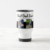 BESTE DAD OOIT Vaderdag voor fotocollage Reisbeker (Center)