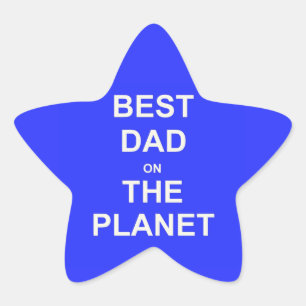 Beste DAD op de planeet Ster Sticker