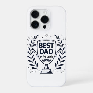 Beste Dad Trophy Design - Vaderdag cadeau iPhone 16 Pro Hoesje
