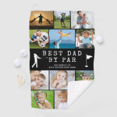 BESTE DAD VAN PAR 12 Foto-collage, speciaal aangep Golfhanddoek (Insitu)