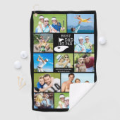 BESTE DAD VAN PAR 12 Foto-collage, speciaal aangep Golfhanddoek (Insitu)
