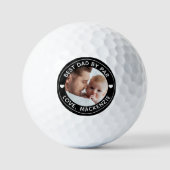 BESTE DAD VAN PAR Foto's Aangepaste aangepaste kle Golfballen (Voorkant)