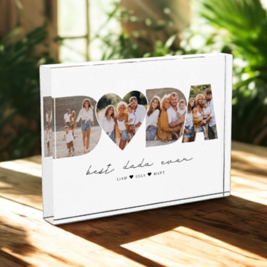 Beste Dada ooit 4 Fotocollage Eerste Vaderdag Fotoblokken