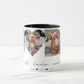 Beste Dada ooit 4 Fotocollage Eerste Vaderdag Mok (Midden)