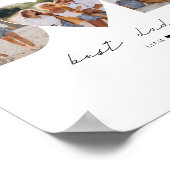 Beste Dada ooit 4 Fotocollage Eerste Vaderdag Poster (Hoek)