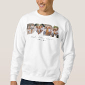 Beste Dada ooit 4 Fotocollage Eerste Vaderdag Trui (Voorkant)