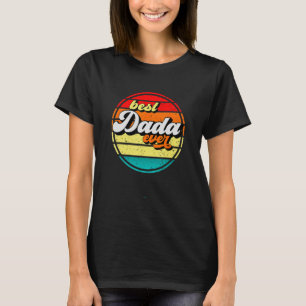 Beste Dada ooit Vaderdag Opa Retro Vintage T-shirt