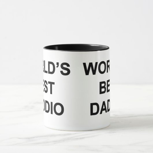 Beste Daddio ter wereld Mok (Midden)