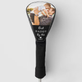 Beste Daddy By Par Aangepaste Foto Vaderdag Gift Golfheadcover (Voorkant)