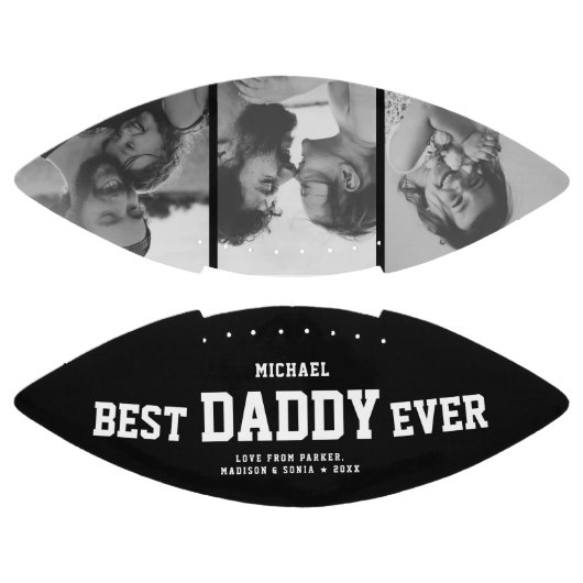 BESTE DADDY OOIT Modern Cool Black en White American Football (Panelen)