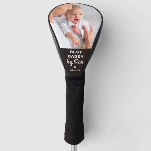 Beste DADDY op Par Custom Photo Vaderdag Golfheadcover (Voorkant)