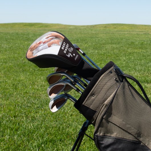 Beste DADDY op Par Custom Photo Vaderdag Golfheadcover (Insitu)