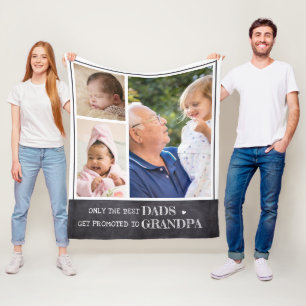 Beste Dads worden gepromoot naar foto-collage opa Fleece Deken