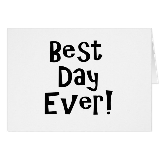 Beste dag ooit! (Voorkant Horizontaal)