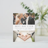 Beste dag ooit Bedankt Briefkaart (Staand voorkant)