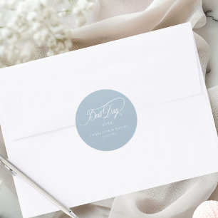 BESTE DAG OOIT! Elegant, bruiloft Ronde Sticker