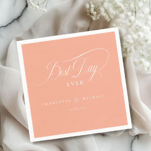 BESTE DAG OOIT! Elegant, bruiloft Servet