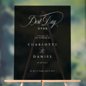 BESTE DAG OOIT! Elegant, trouwbanner Acryl Bord (Neutraal)