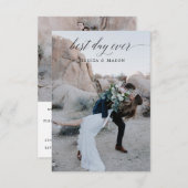 Beste dag ooit Eloped Aankondiging Uitnodiging (Voorkant / Achterkant)