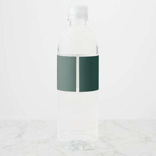 Beste Dag Ooit Emerald Groen Goud Script Bruiloft Waterfles Etiket (Achterkant)