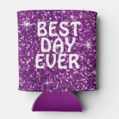 BESTE DAG OOIT | Glitter paarse Blikjeskoeler (Achterkant)