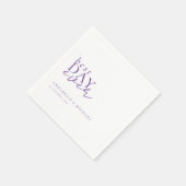 BESTE DAG OOIT! Modern, minimaal, wit, bruiloft Servet (Hoek)